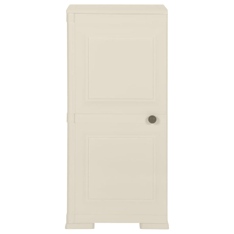 vidaXL Plastic Cabinet 40x43x85.5 cm Wood Design Vanilla Ice