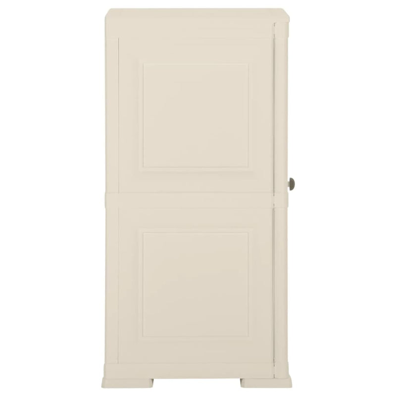 vidaXL Plastic Cabinet 40x43x85.5 cm Wood Design Vanilla Ice
