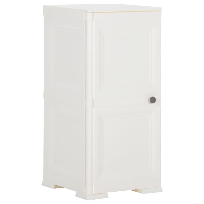 vidaXL Plastic Cabinet 40x43x85.5 cm Wood Design Angora White