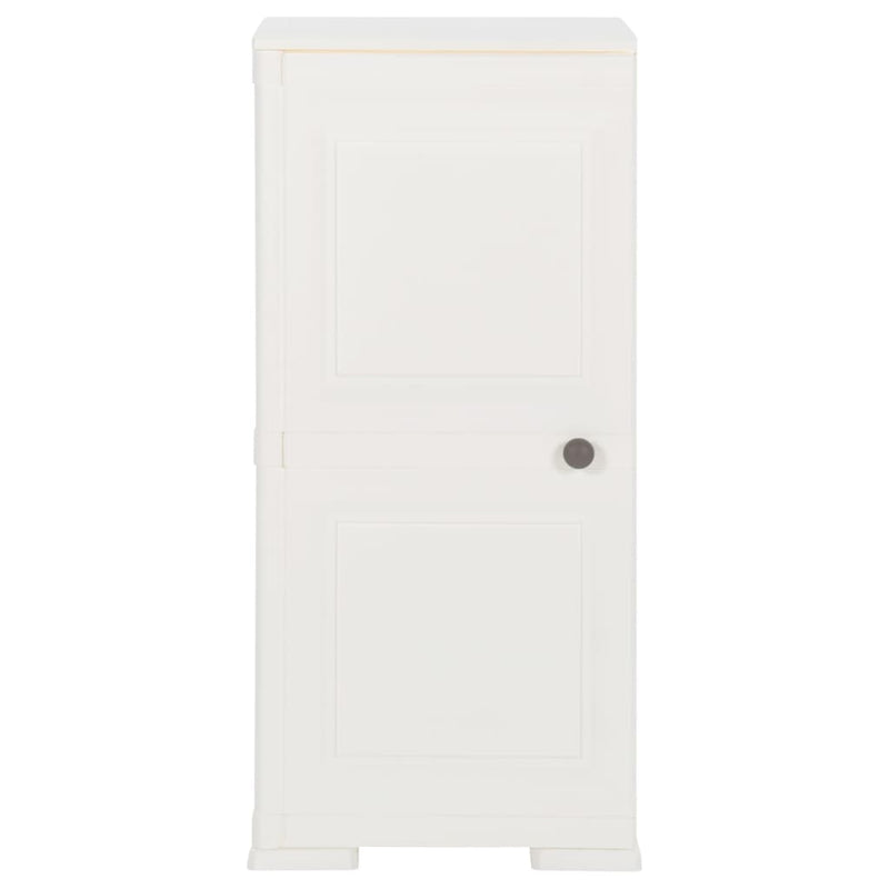 vidaXL Plastic Cabinet 40x43x85.5 cm Wood Design Angora White
