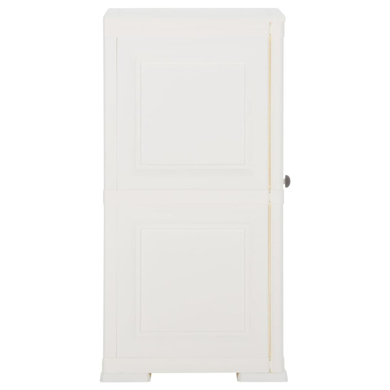 vidaXL Plastic Cabinet 40x43x85.5 cm Wood Design Angora White