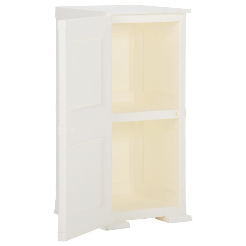 vidaXL Plastic Cabinet 40x43x85.5 cm Wood Design Angora White
