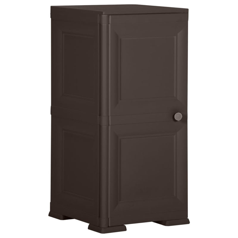vidaXL Plastic Cabinet 40x43x85.5 cm Wood Design Brown