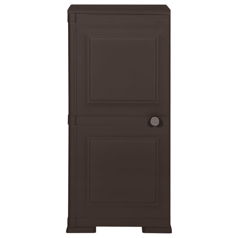 vidaXL Plastic Cabinet 40x43x85.5 cm Wood Design Brown