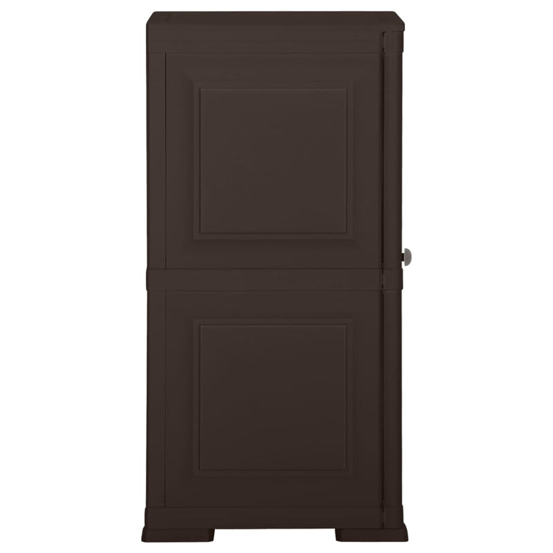 vidaXL Plastic Cabinet 40x43x85.5 cm Wood Design Brown