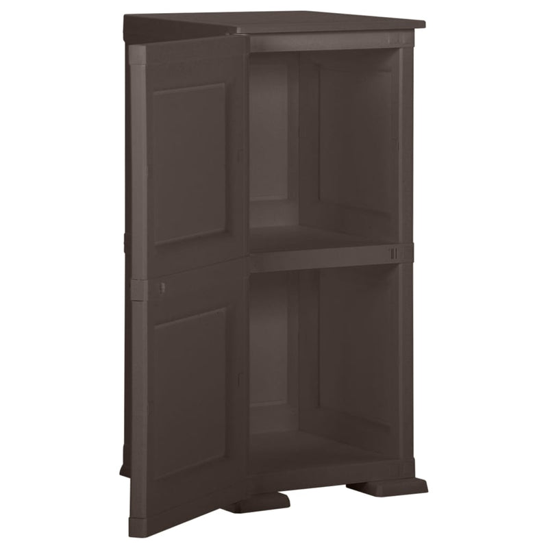 vidaXL Plastic Cabinet 40x43x85.5 cm Wood Design Brown