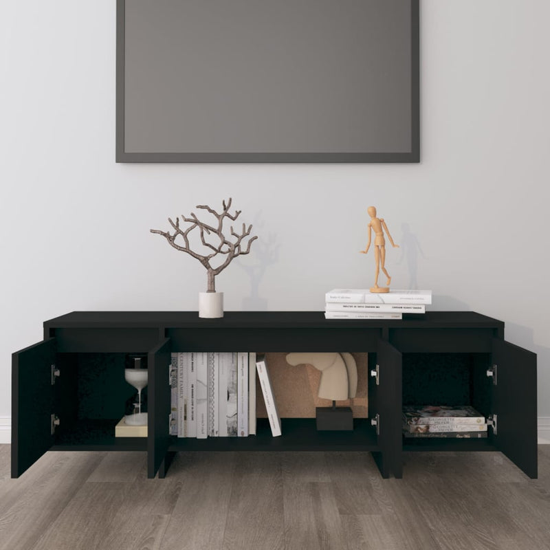 vidaXL TV Cabinet Black 120x30x40.5 cm Engineered Wood