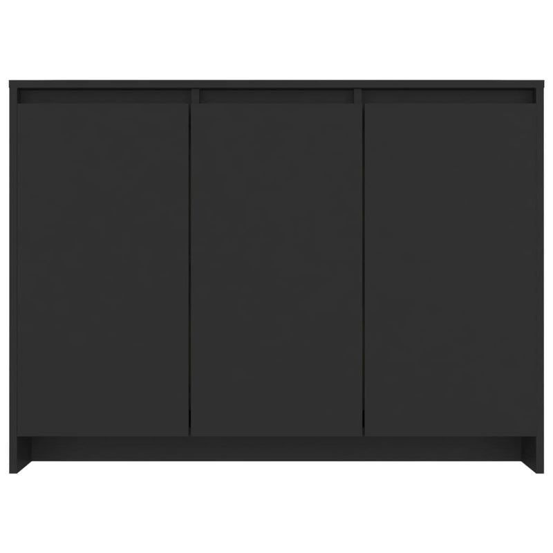 vidaXL Sideboard Black 102x33x75 cm Engineered Wood