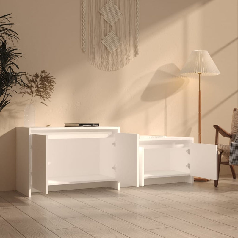 vidaXL TV Cabinet White 146.5x35x50 cm Engineered Wood