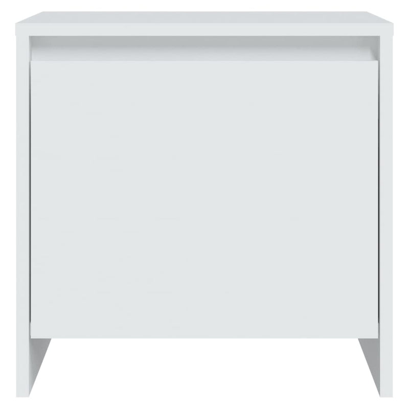 vidaXL Bedside Cabinets 2 pcs White 45x34x44.5 cm Engineered Wood
