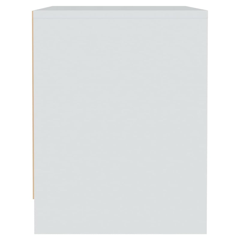 vidaXL Bedside Cabinets 2 pcs White 45x34x44.5 cm Engineered Wood