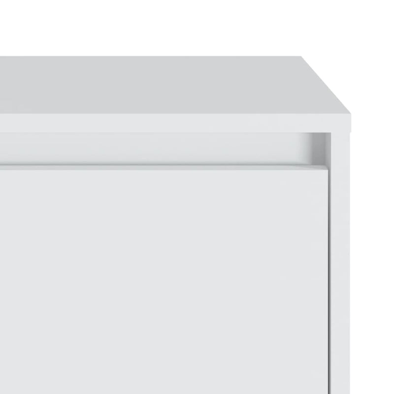 vidaXL Bedside Cabinets 2 pcs White 45x34x44.5 cm Engineered Wood