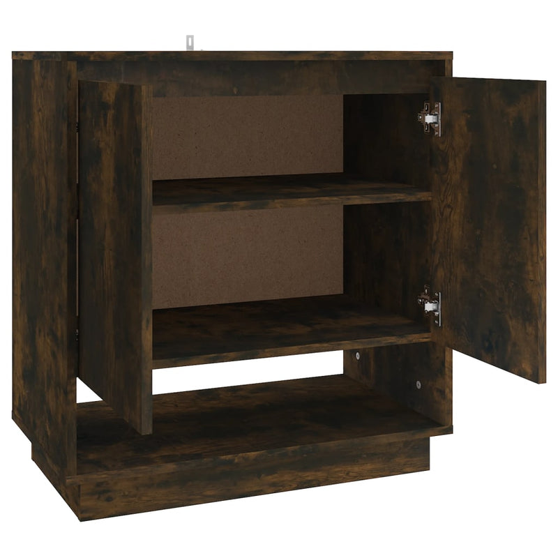 vidaXL Sideboard Smoked Oak 70x41x75 cm Engineered Wood