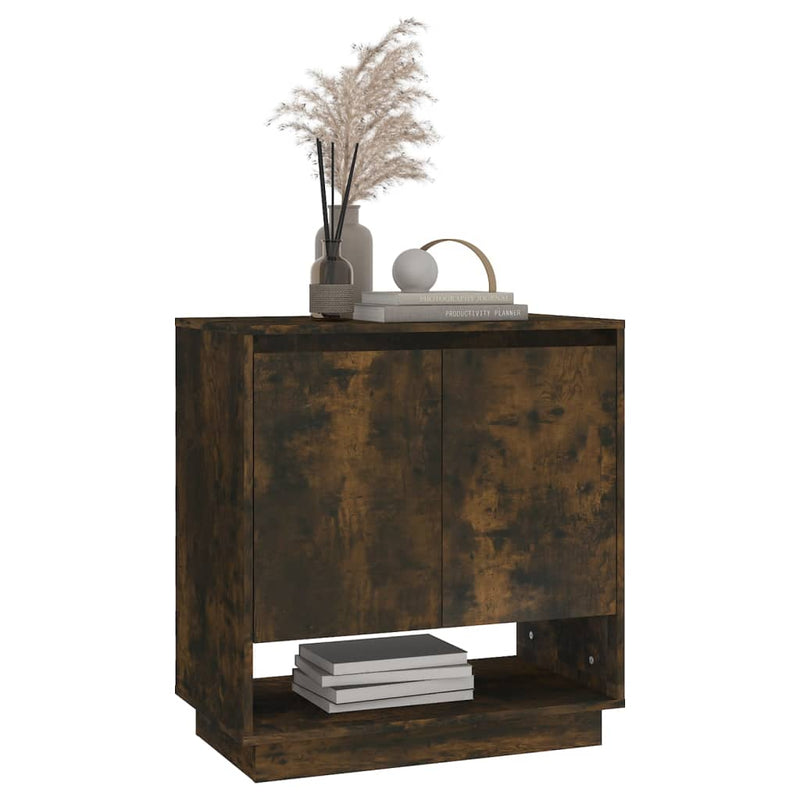 vidaXL Sideboard Smoked Oak 70x41x75 cm Engineered Wood