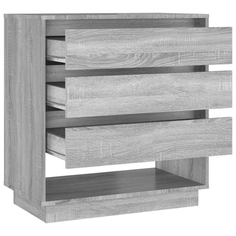 vidaXL Sideboard Grey Sonoma 70x41x75 cm Engineered Wood