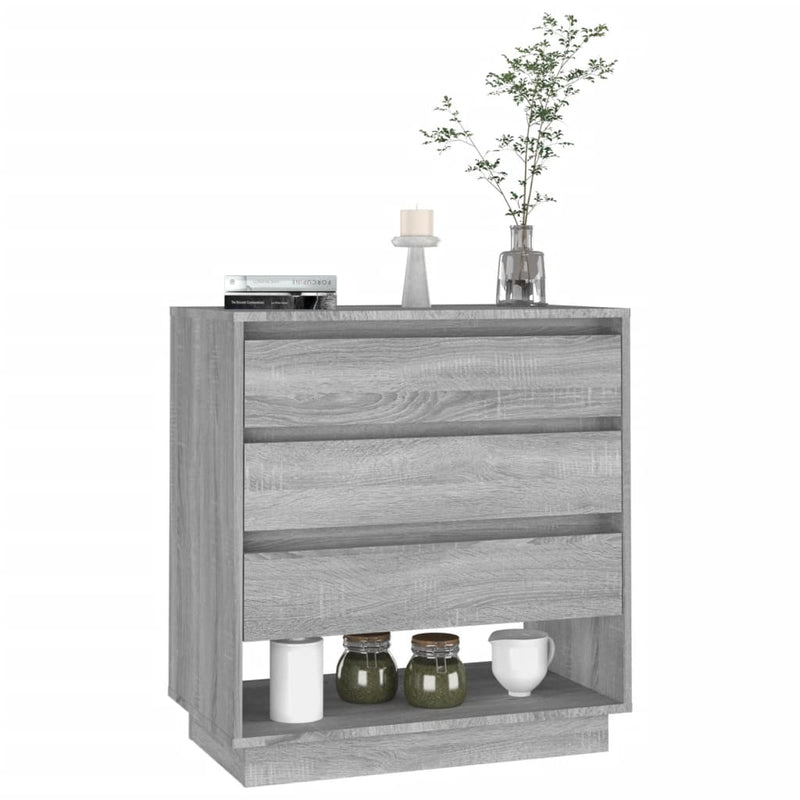 vidaXL Sideboard Grey Sonoma 70x41x75 cm Engineered Wood