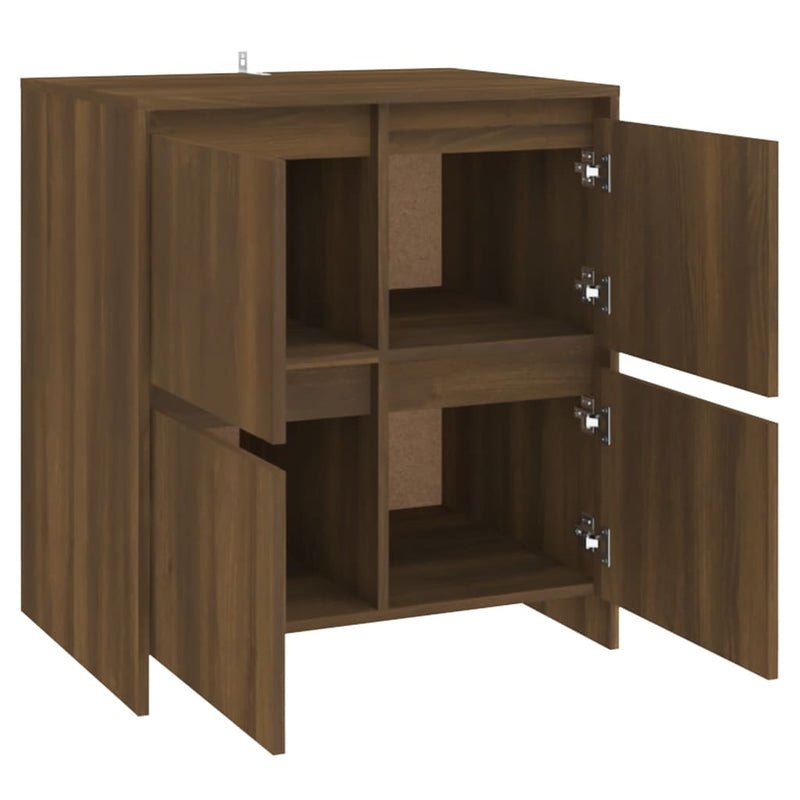 vidaXL Sideboard Brown Oak 70x41x75 cm Engineered Wood