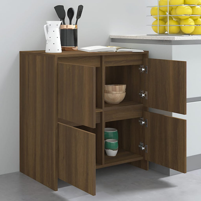 vidaXL Sideboard Brown Oak 70x41x75 cm Engineered Wood