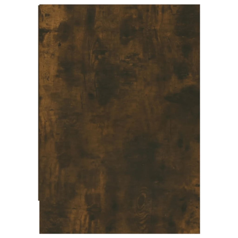 vidaXL TV Cabinet Smoked Oak 146.5x35x50 cm Engineered Wood