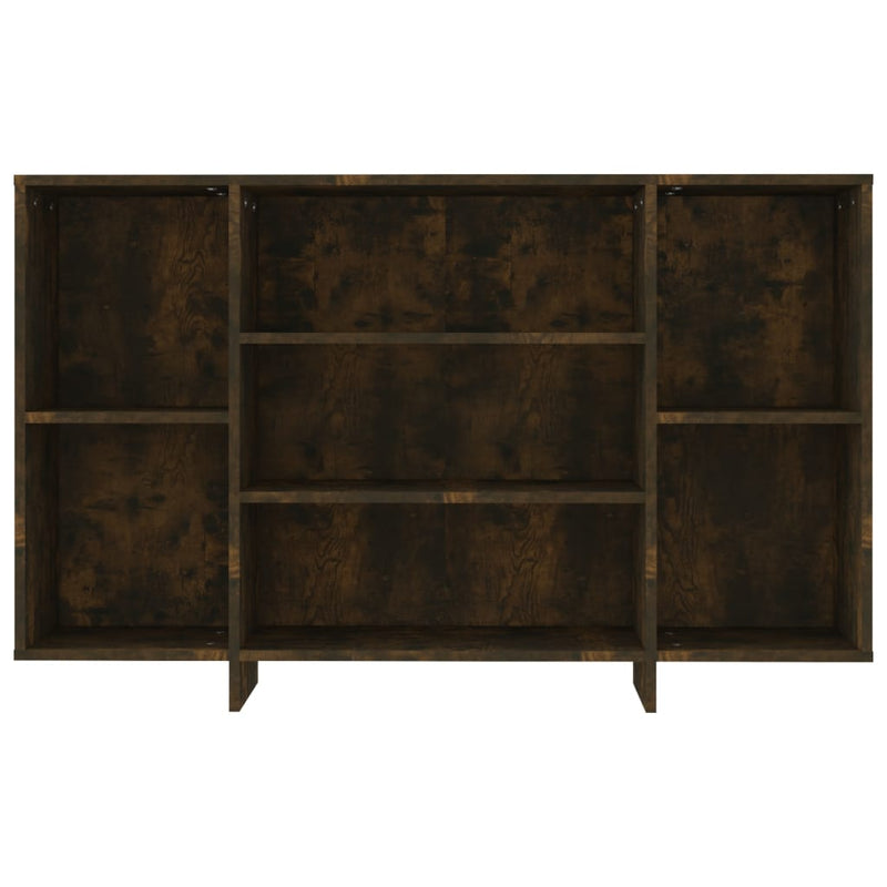 vidaXL Sideboard Smoked Oak 120x30x75 cm Engineered Wood