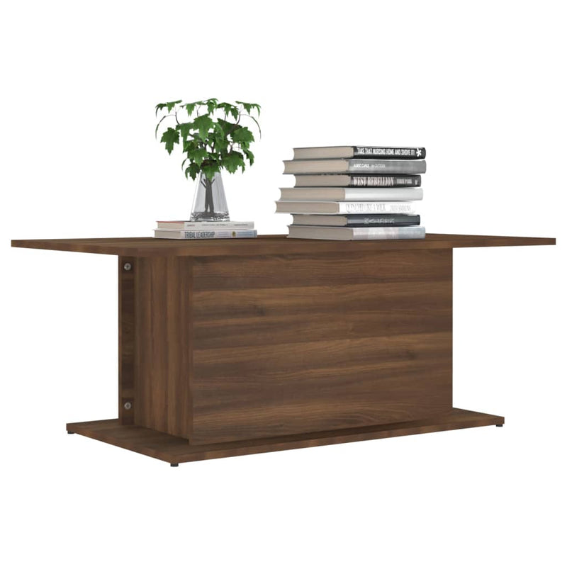 vidaXL Coffee Table Brown Oak 102x55.5x40 cm Engineered Wood