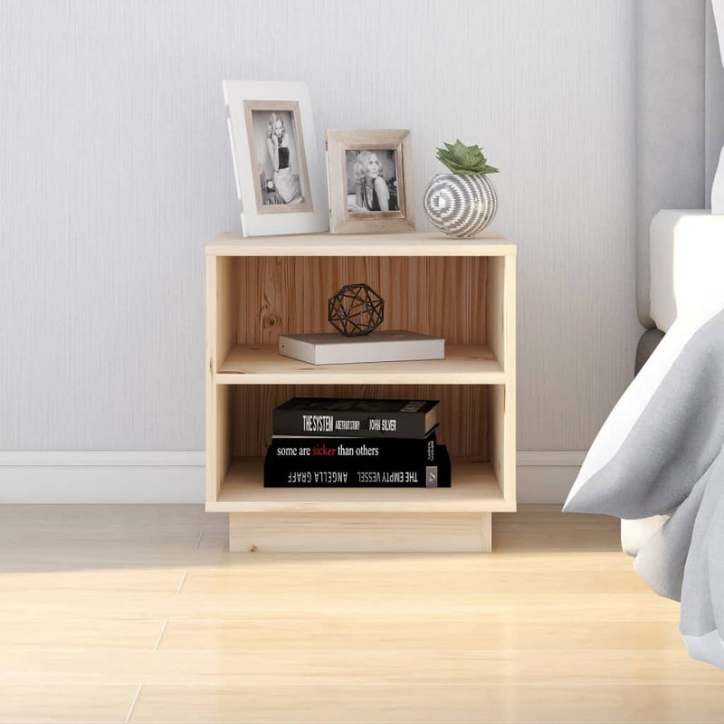 vidaXL Bedside Cabinets 2 pcs 40x34x40 cm Solid Wood Pine