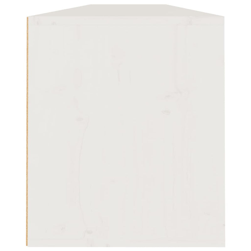 vidaXL Wall Cabinets 2pcs White 100x30x35 cm Solid Wood Pine