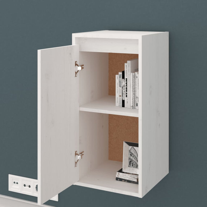 vidaXL Wall Cabinets 2 pcs White 30x30x60 cm Solid Wood Pine