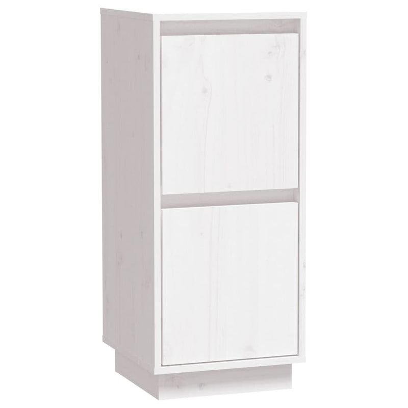 vidaXL Sideboards 2 pcs White 31.5x34x75 cm Solid Wood Pine