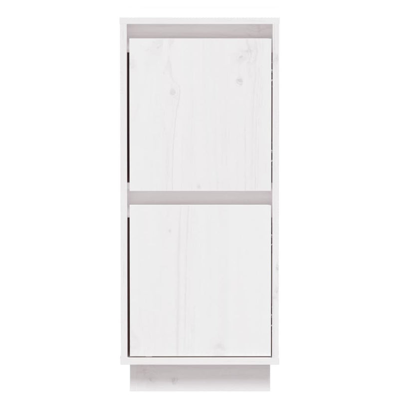 vidaXL Sideboards 2 pcs White 31.5x34x75 cm Solid Wood Pine