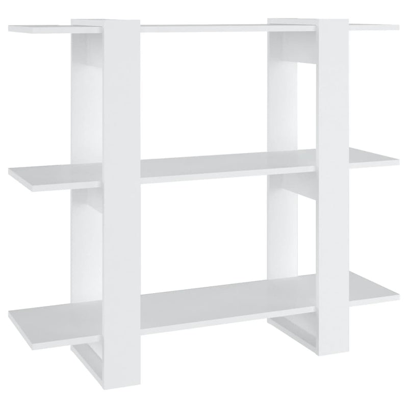vidaXL Book Cabinet/Room Divider White 100x30x87 cm