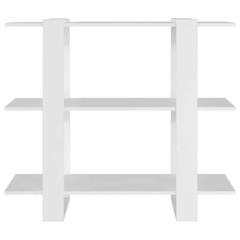 vidaXL Book Cabinet/Room Divider White 100x30x87 cm
