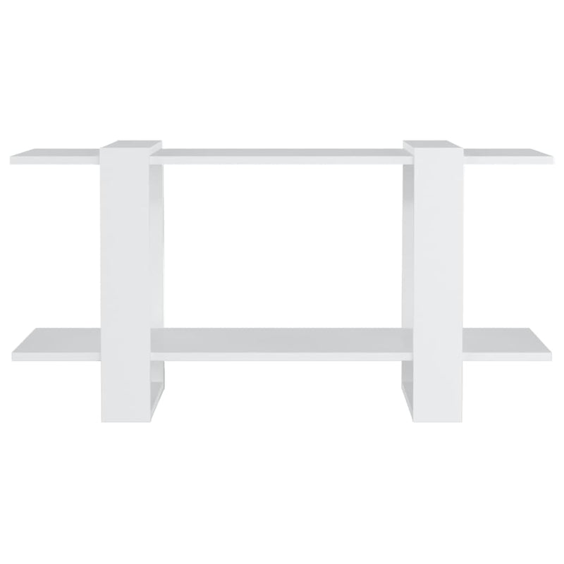 Book Cabinet White 100x30x51 cm Engineered Wood