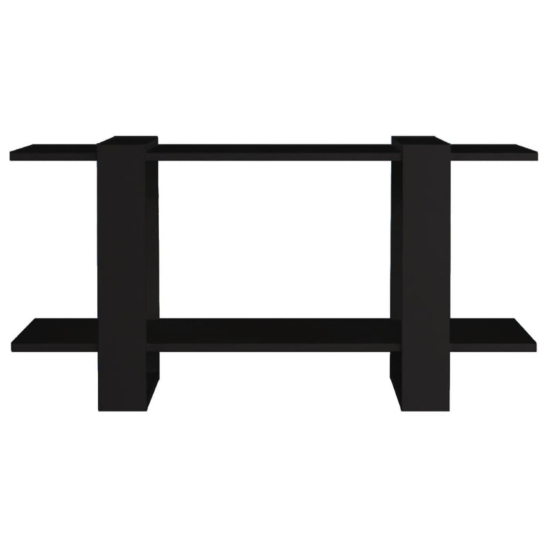 vidaXL Book Cabinet Black 100x30x51 cm Engineered Wood