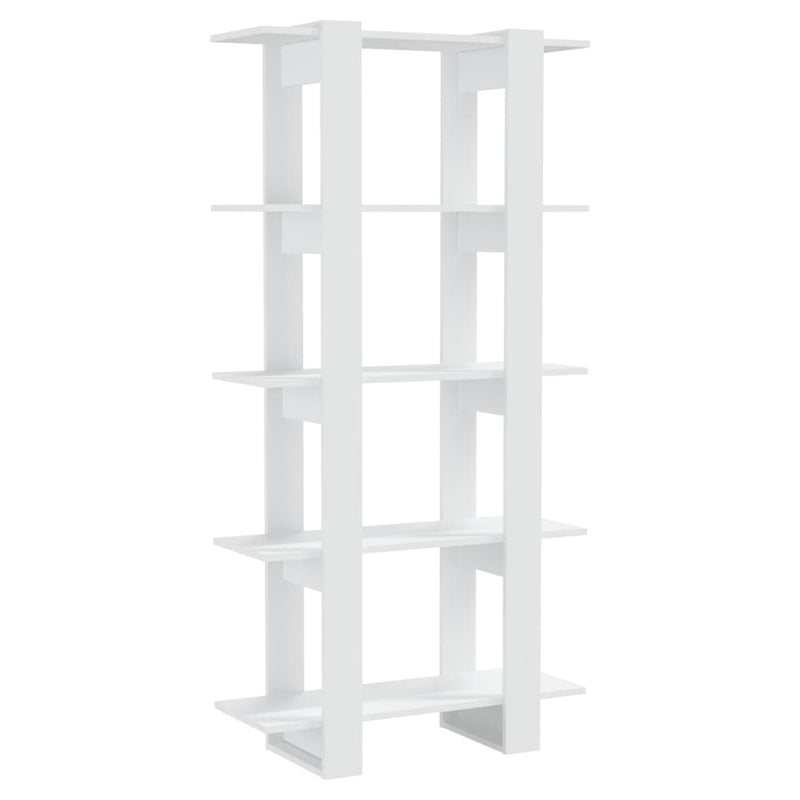 vidaXL Book Cabinet/Room Divider White 80x30x160 cm Engineered Wood