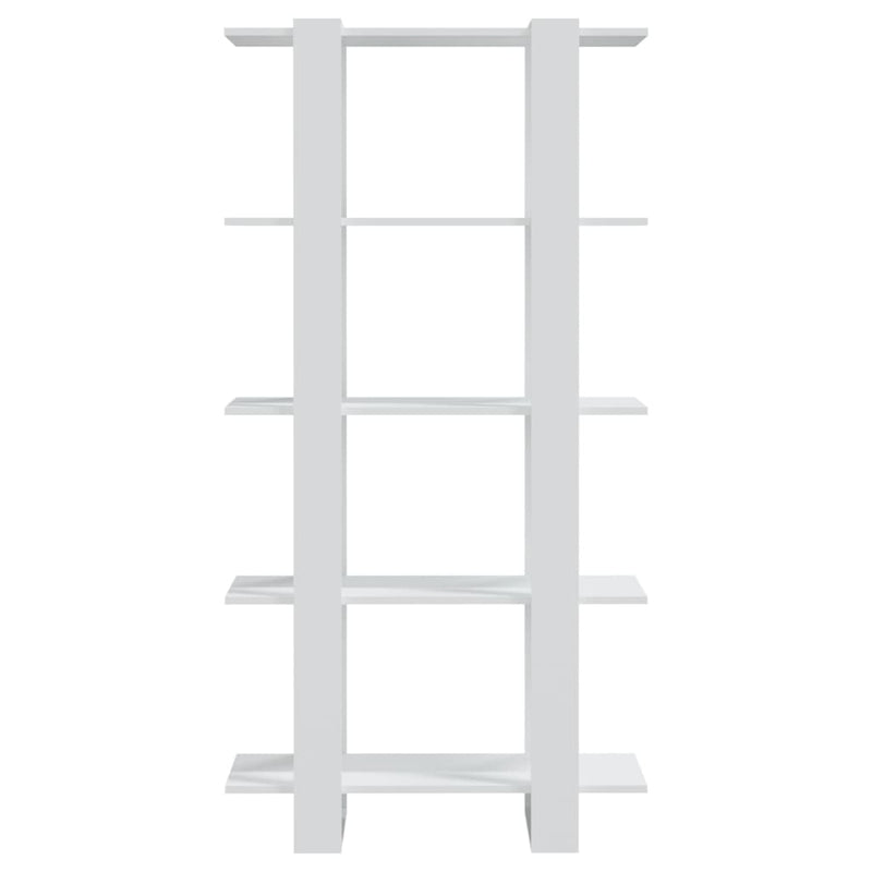 vidaXL Book Cabinet/Room Divider White 80x30x160 cm Engineered Wood