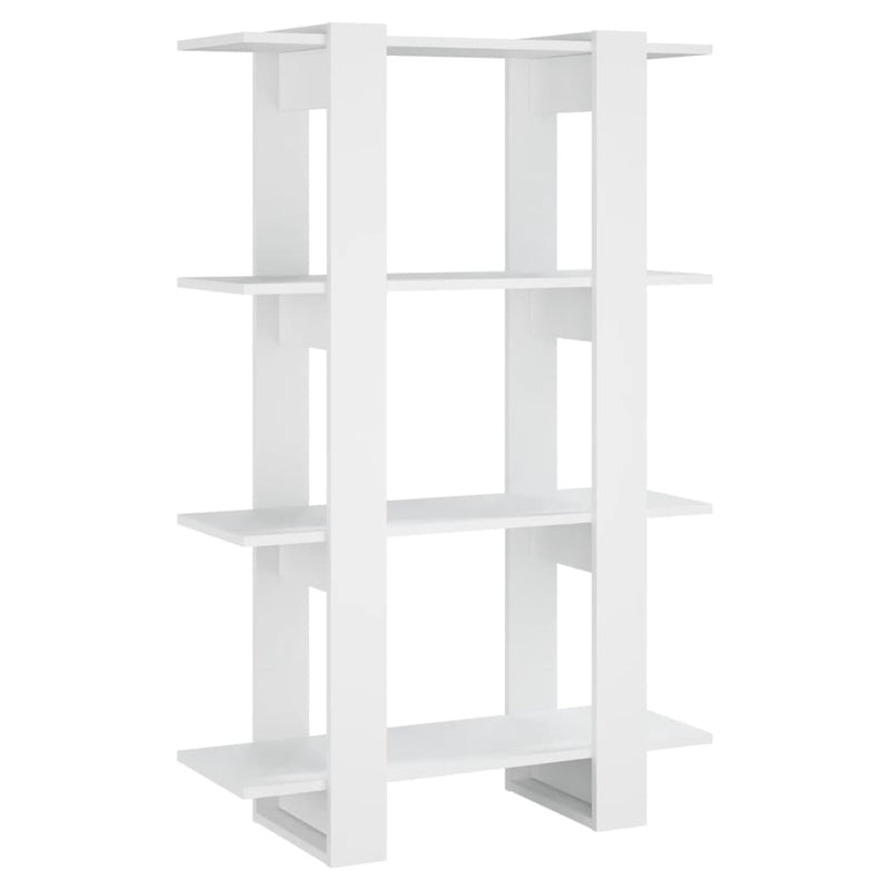 vidaXL Book Cabinet/Room Divider White 80x30x123.5 cm