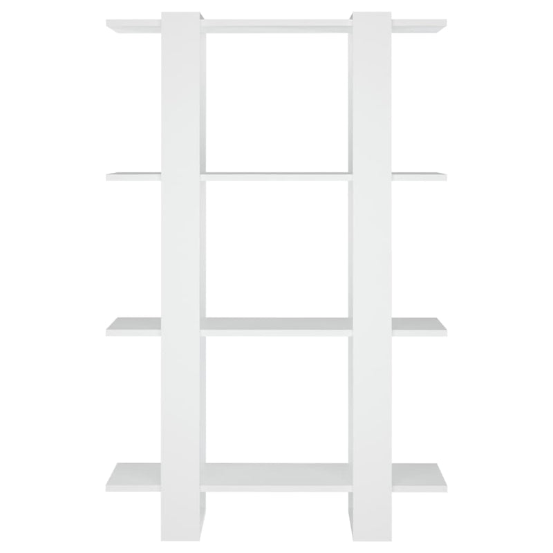 vidaXL Book Cabinet/Room Divider White 80x30x123.5 cm
