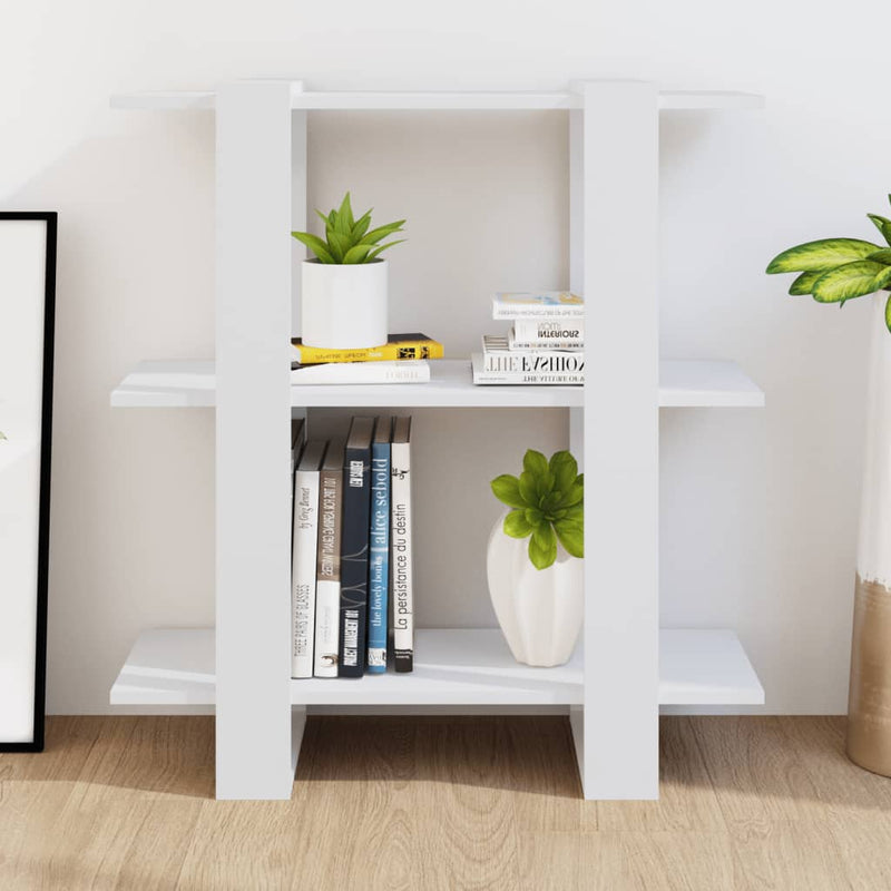 vidaXL Book Cabinet/Room Divider White 80x30x87 cm
