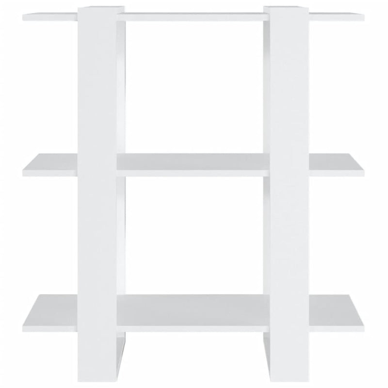 vidaXL Book Cabinet/Room Divider White 80x30x87 cm