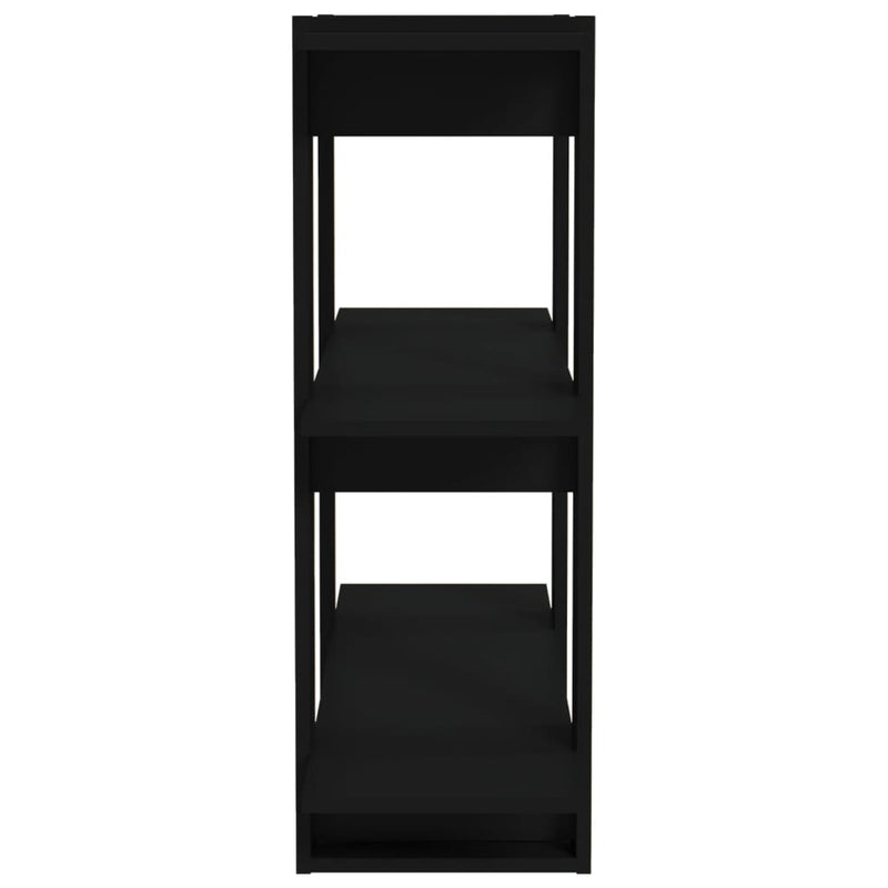 vidaXL Book Cabinet/Room Divider Black 80x30x87 cm