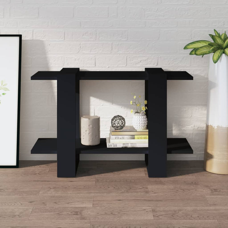 vidaXL Book Cabinet/Room Divider Black 80x30x51 cm