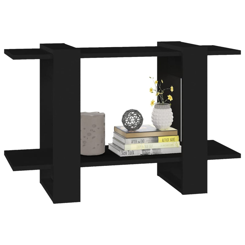 vidaXL Book Cabinet/Room Divider Black 80x30x51 cm