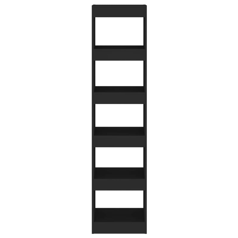 vidaXL Book Cabinet/Room Divider Black 40x30x166 cm