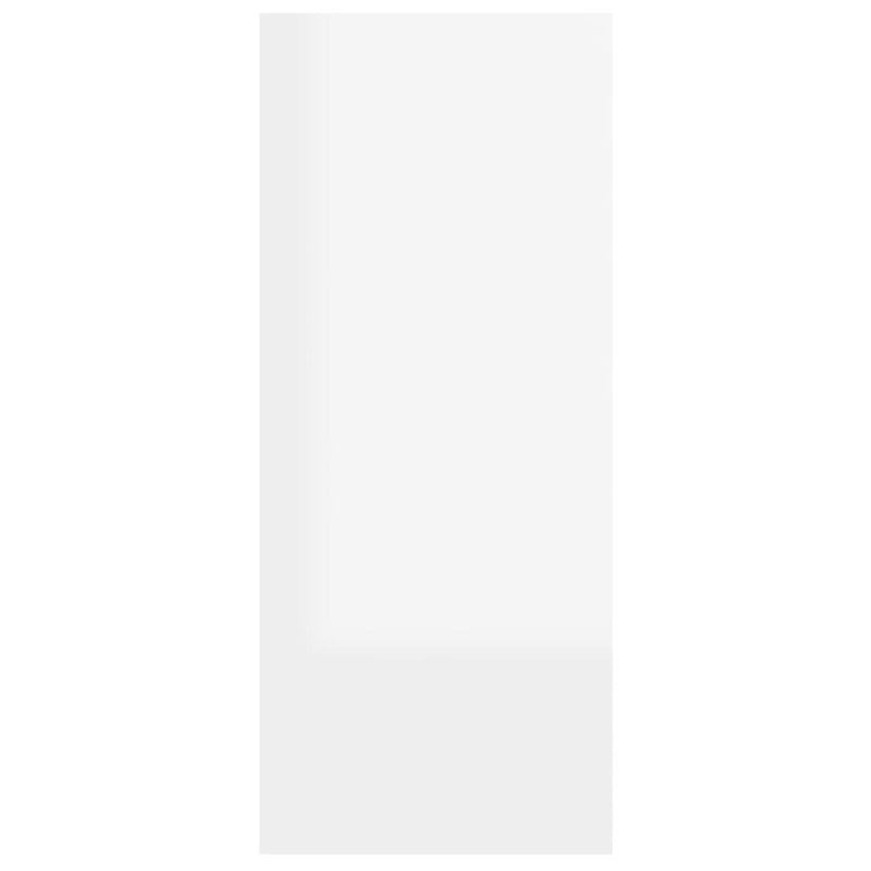 vidaXL Book Cabinet/Room Divider High Gloss White 60x30x72 cm