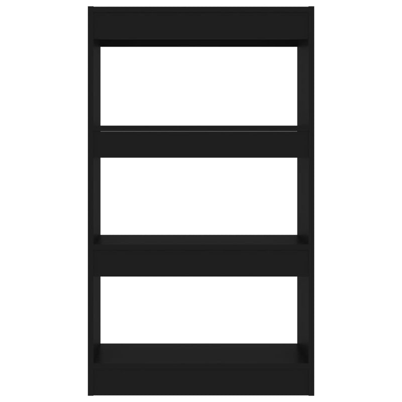 vidaXL Book Cabinet/Room Divider Black 60x30x103 cm Engineered Wood