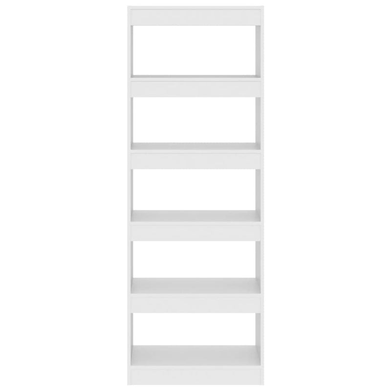 vidaXL Book Cabinet/Room Divider White 60x30x166 cm Engineered Wood