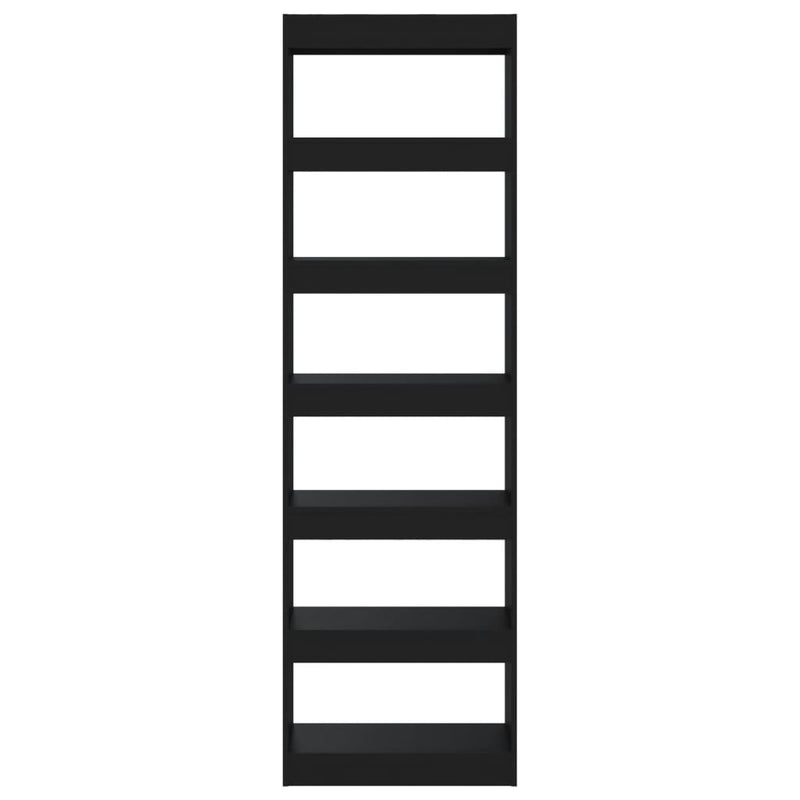 vidaXL Book Cabinet/Room Divider Black 60x30x198 cm