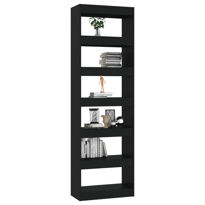 vidaXL Book Cabinet/Room Divider Black 60x30x198 cm