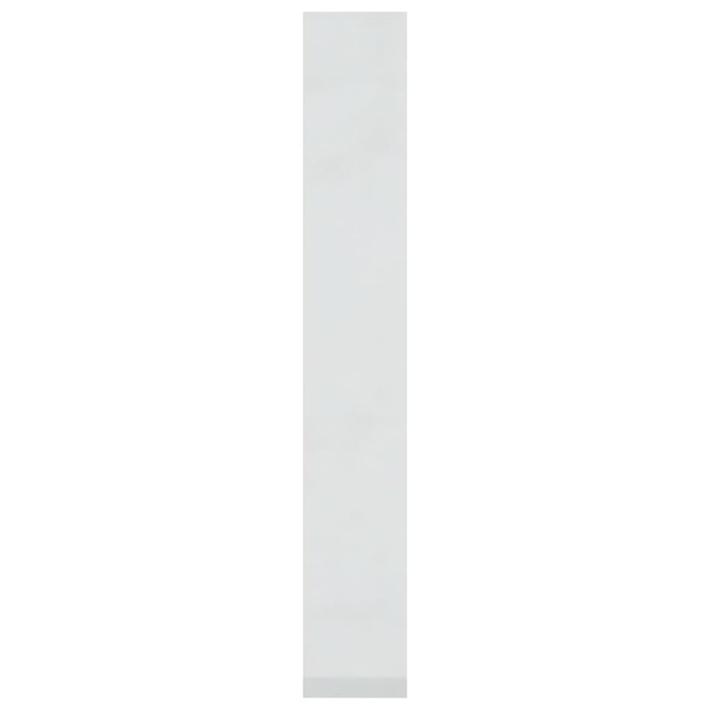 vidaXL Book Cabinet/Room Divider High Gloss White 60x30x198 cm